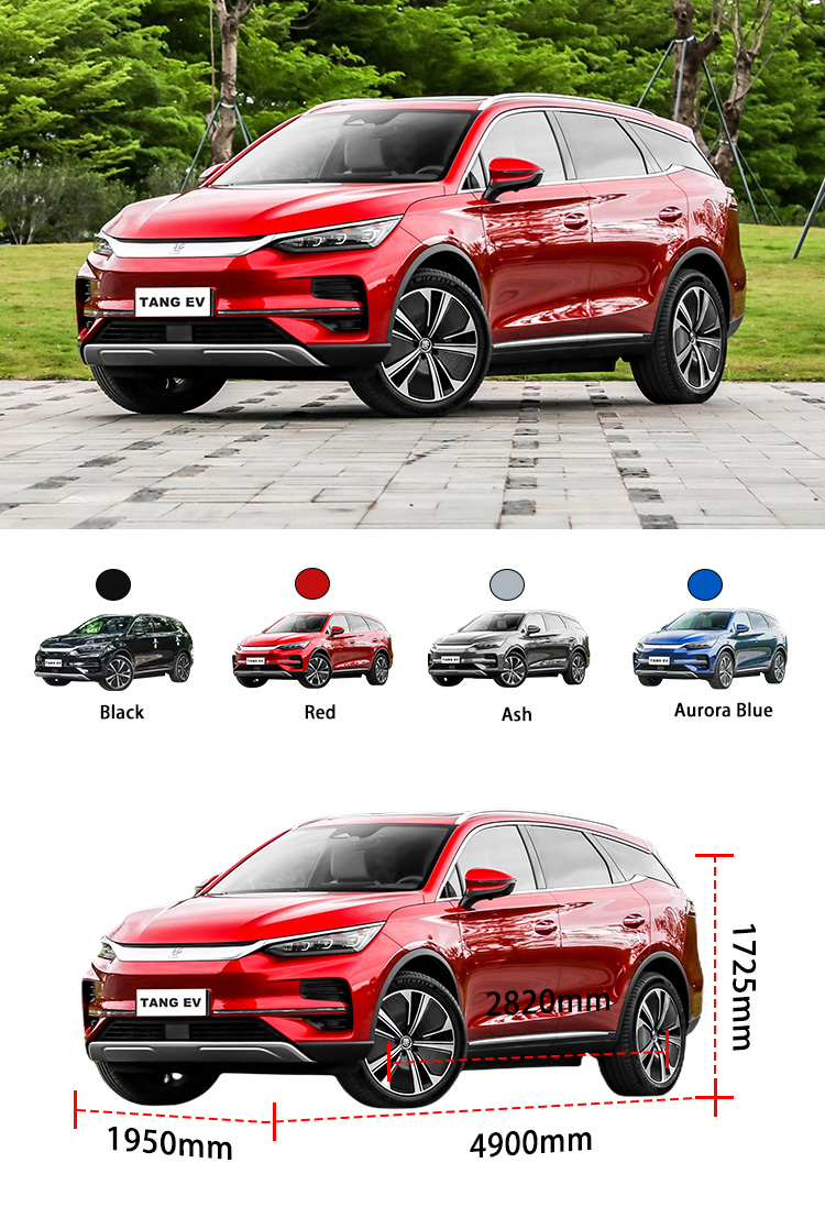 Electric Midsize Used SUV 5 Door 7 Seater EV SUV New Energy BYD Tang