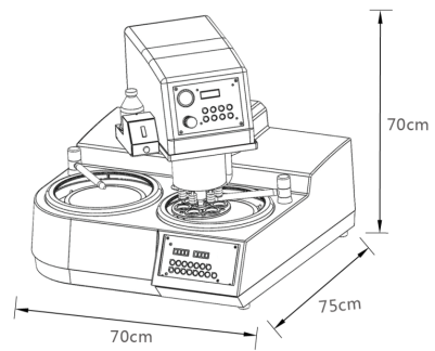 Automatic Metallographic Grinder Polisher Machine 550W GP-2000A