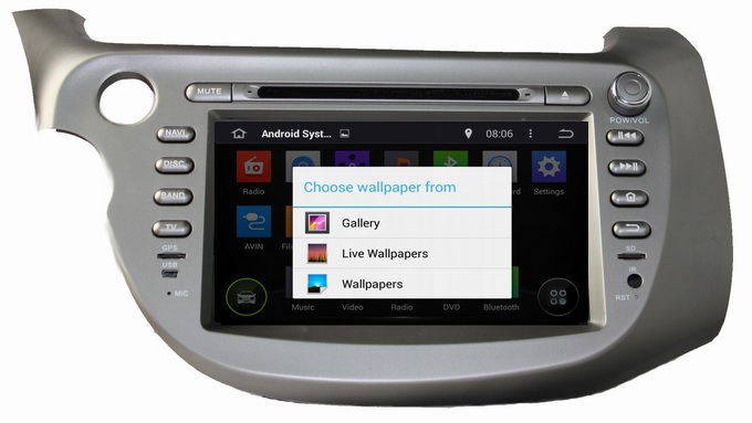Ouchuangbo Auto Stereo Video System for Honda New Fit 2009-2011 Android 4.4 DVD Multimedia Kit Radio OCB-8038D