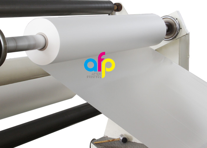 High Grade Matte Film Lamination , White Bopp Thermal Film For Paper / Paperboard