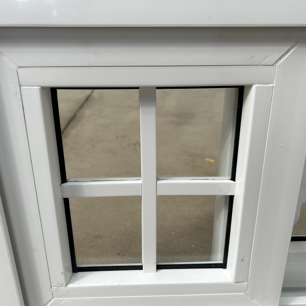 North American Latest Design Grill PVC UPVC Sliding Glass Windows