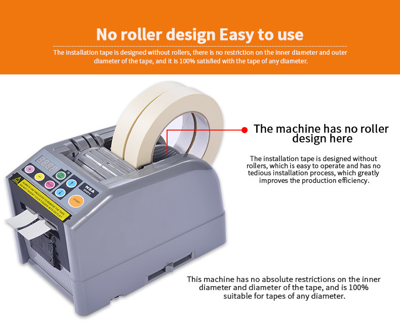 ZCUT-9 Automatic Tape Dispenser 60mm Width No Roller With Gold Blade