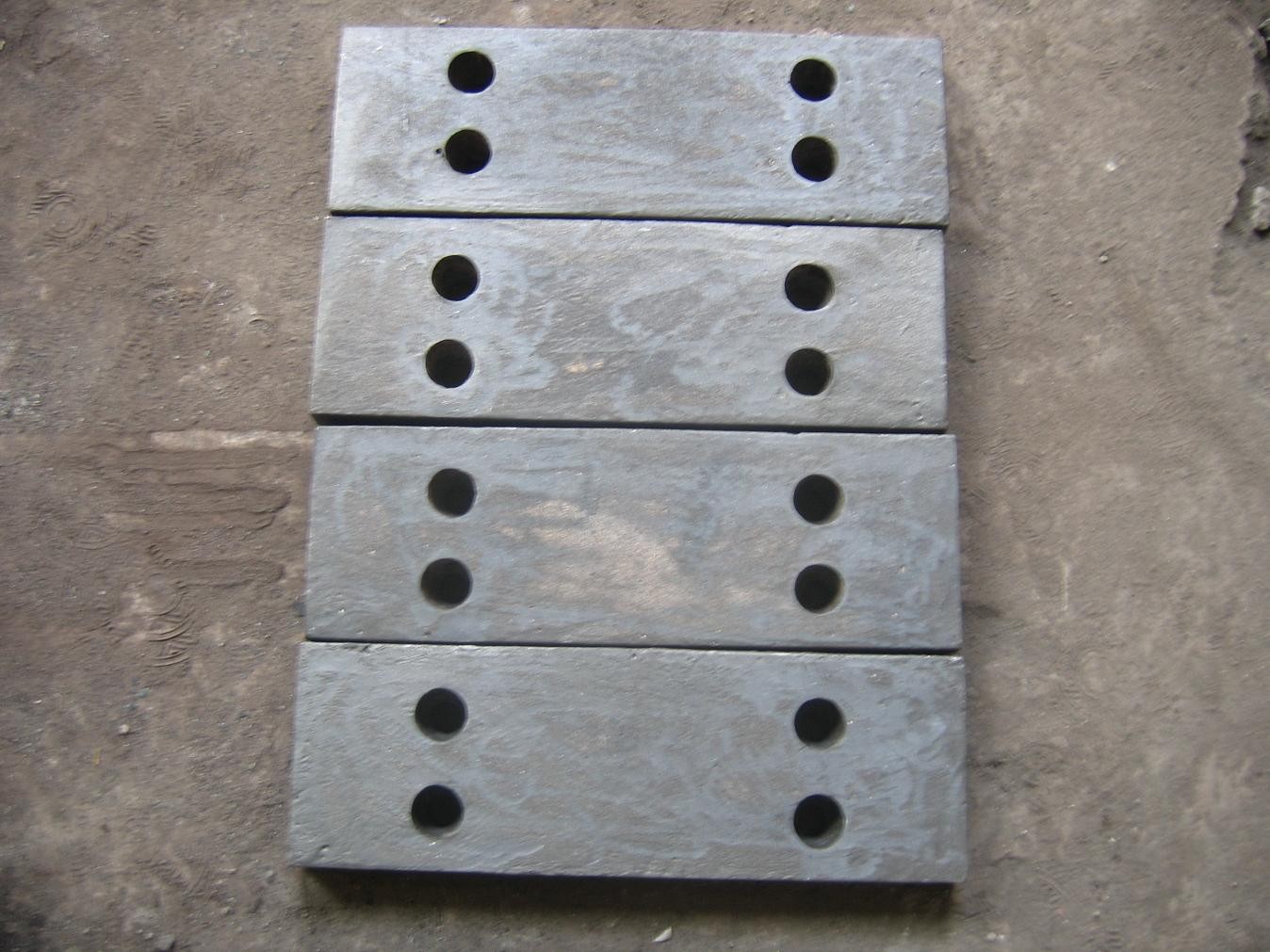 Alloy Steel Plates Grinding Steel Mill Liners With Sandblasted Treat