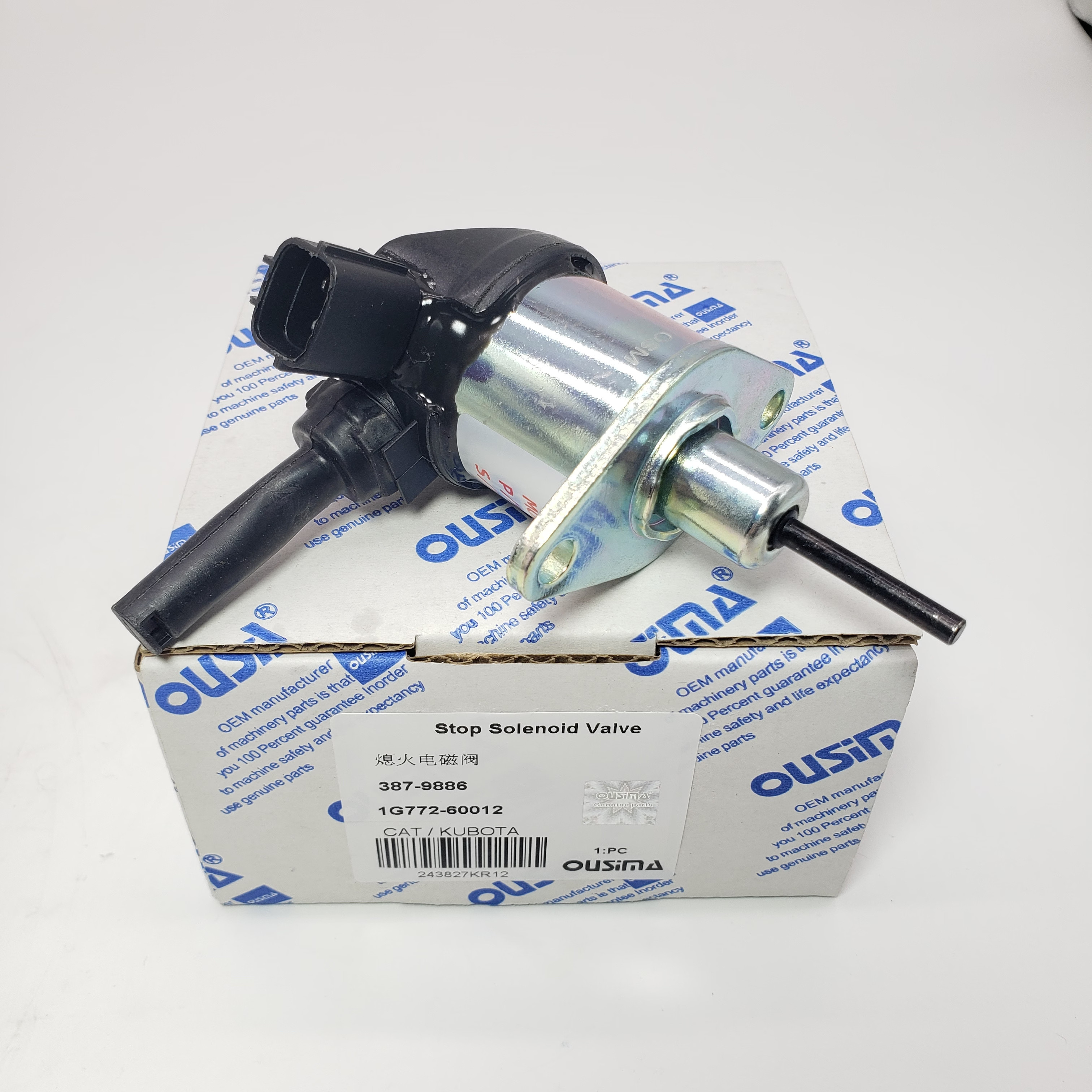 Stop Solenoid Valve 387-9886 1G772-60012 For CAT 306E 307E 308E 906H2