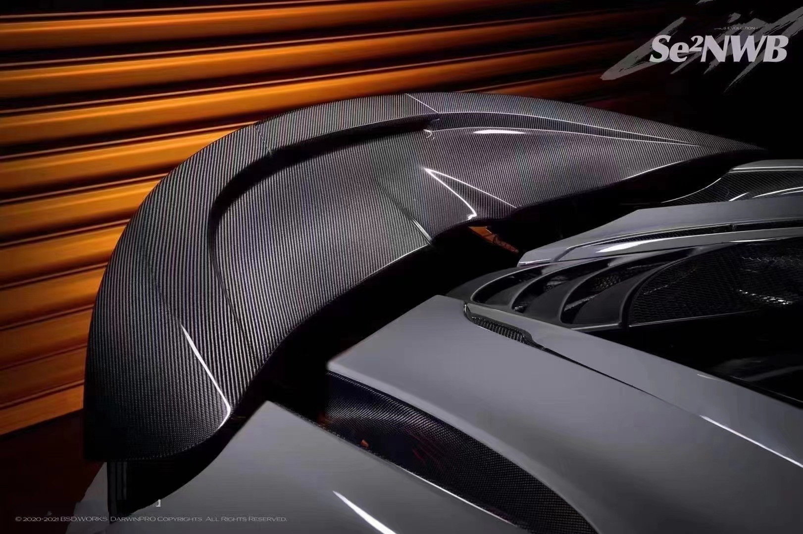 720s Mclaren Body Kit Blacksail Style Front Bumper Spoiler Lip Hood Fender