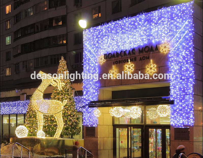 2*3m warm white LED curtain christmas light