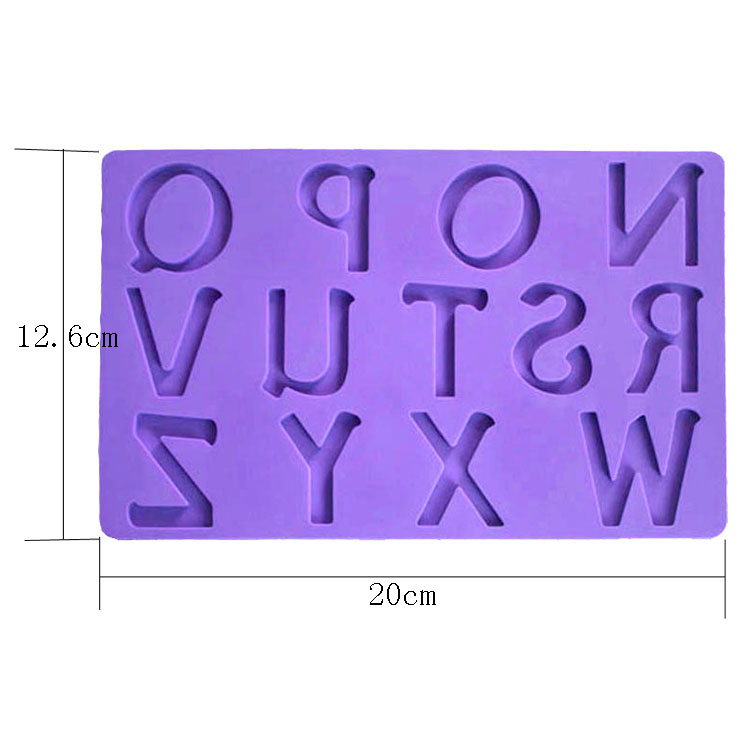 Silicone Baking Utensils Customized Cake Decoration Tools Alphabet Shape Mold For Fondant
