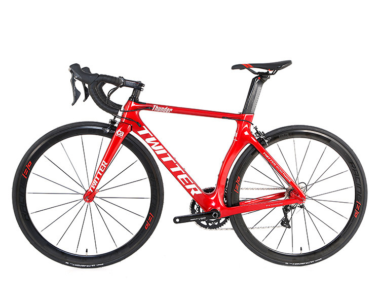 SHIMANO SORA R3000 Full Carbon Fiber Bike , Twitter Thunder Road Bike 8.6KG