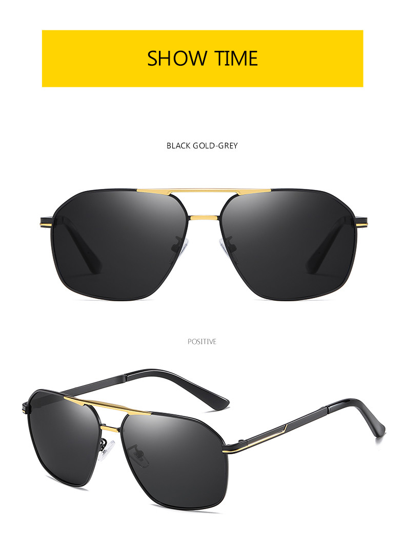 Men Polarized HD Drive Retro Pilot Sunglasses Anti Glare Goggles Ultralight Frame
