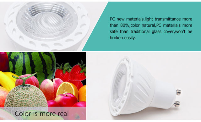 White 5W AC110/220V GU10 led lamp wholesale