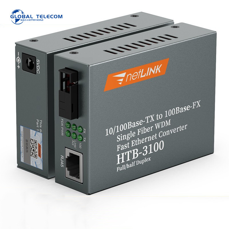 Ftth Fiber Media Converter Htb 3100 GS 03 SFP 10 100 1000M 10 Gigabit