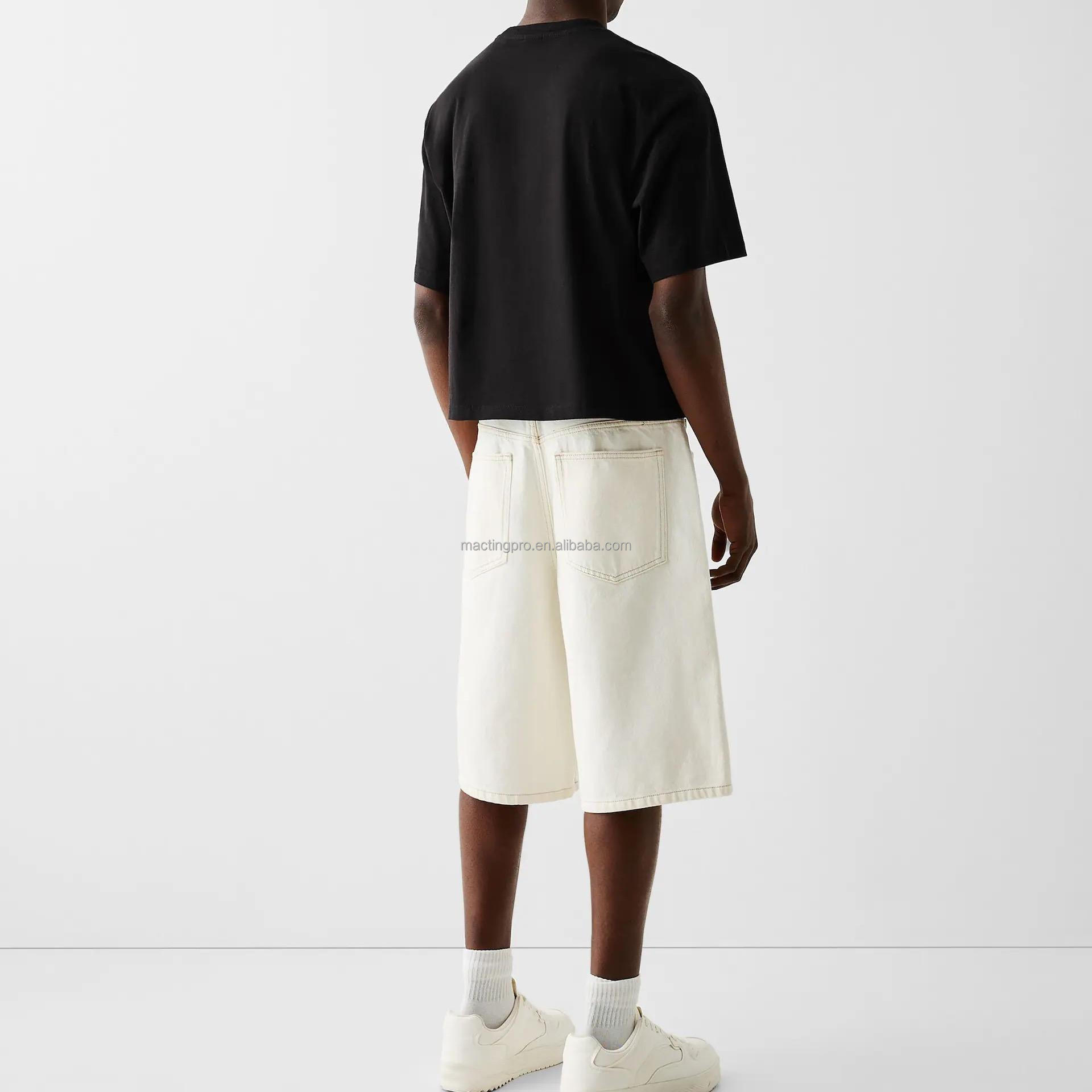 Cotton Drop Shoulder Boxy T Shirt Fit Box Tee For Men In Oversized Style