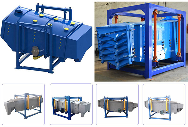 High Throughput Rectangular Gyratory Sifter Shaking Screen 1 - 8 Screen Decks