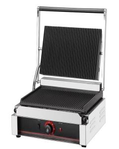 China Powerful Electric Burger Grill with Thicken Cast Iron Surface Top Grooved/Bottom Flat on sale