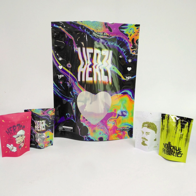 Special Shaped Custom Print Mylar Soft Touch Plastic Packs Delta 8 Edible Pouch Cosmetic Cream Shampoo Sachet
