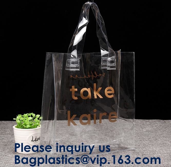 Promotional Pvc Shopping Bag Laser Tote Bag Handbag Waterproof Shopping Bag Glossy PVC Leather Bag PVC Woman Shopping Ba