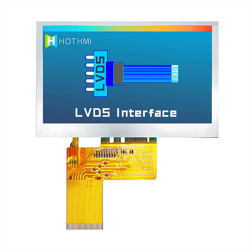 800x480 LVDS 4.3 Inch TFT Display Sunlight Readable TFT-H043A13SVIST6N40