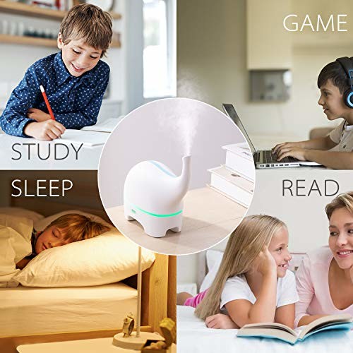 White Elephant 120ml Ultrasonic Aroma Diffuser For Baby Room