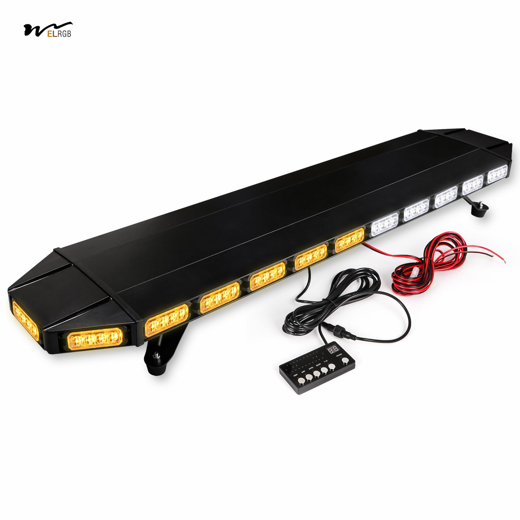 High Intensity LED Strobe Light Bar Low Profile Emergency Warning for Law Enforcement