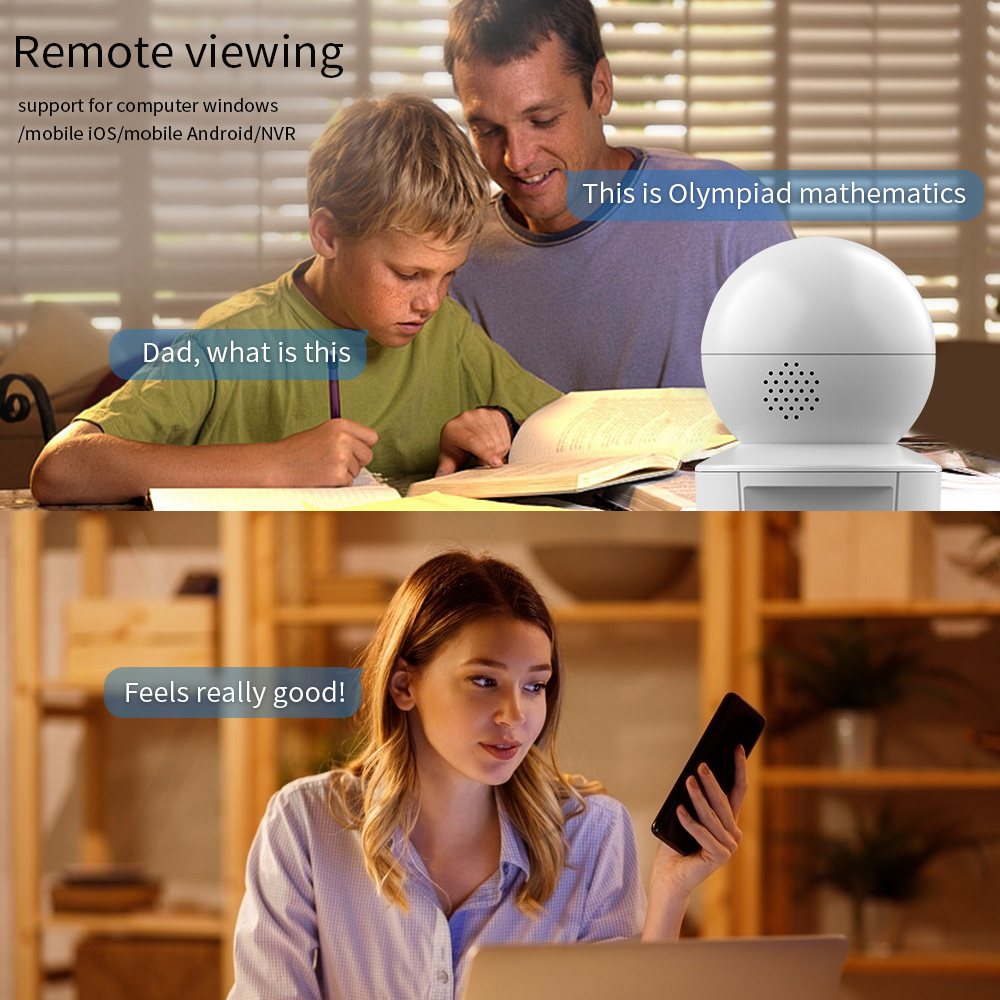 Convenient WiFi Infrared Smart Camera with Double Digital Zoom and Information Push