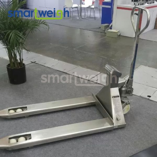 Precision Mobile Hand Pallet Jack Weight Scale Waterproof Stainless Steel 2000Kg