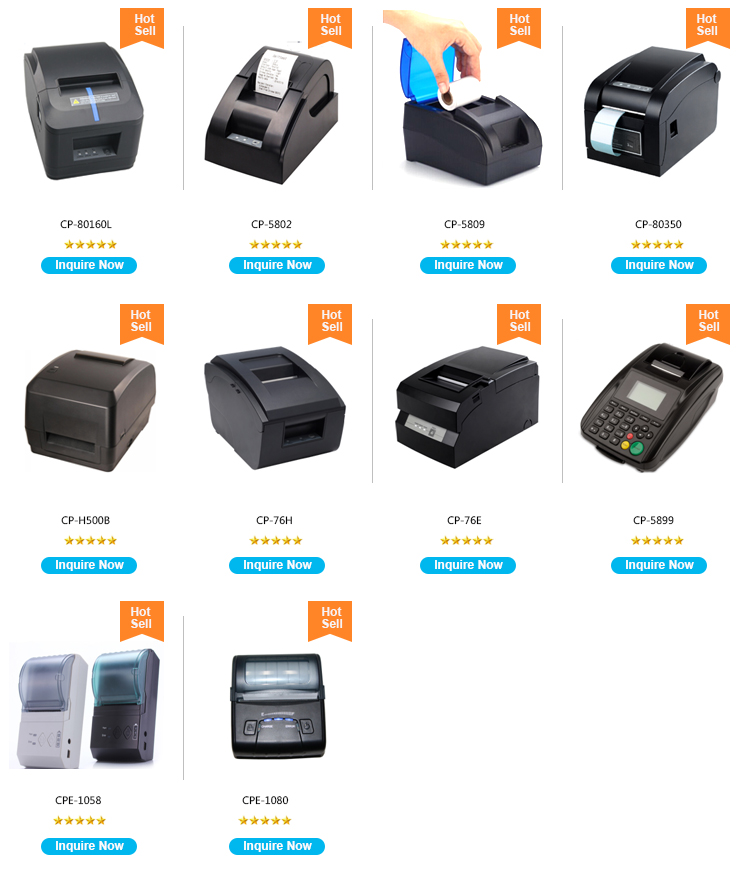 Auto Cutting 80mm Bluetooth POS Receipt Printer DC24V 572dots/Line