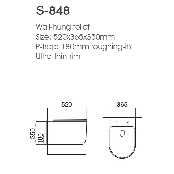 Wc Suspendu Wall-mounted Floating Toilets Luxury Wall Hung Toilet for Modern Bathroom