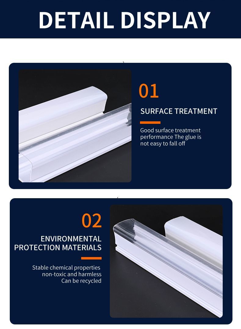 Industrial LED Lighting Plastic Lampshade PVC Plastic Extrusion PC Cover