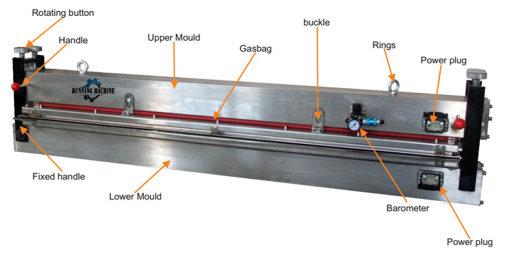 Water Cooling Polyurethane Polyester Pvc Belt Splicing Machine Jointing Machine