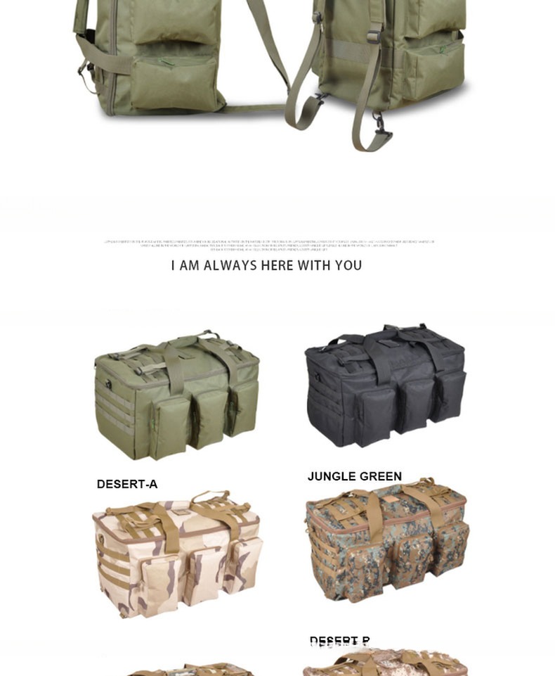 Multifunctional Climbing 55L Outdoor Bag Backpack for Camping Multicolor Hard Handle