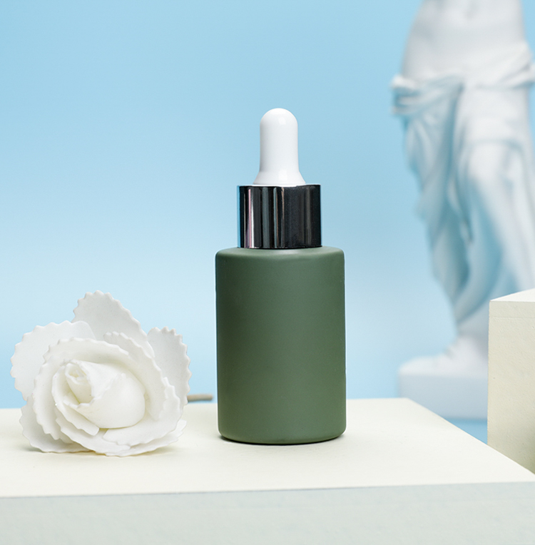 Essential Oil Serum Clear Frosted Color Glass Dropper Bottle 30ml 20ml