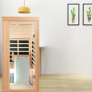 Buy cheap Modern Wooden Infrared Sauna Room 1 Person Infrared Steam Room product