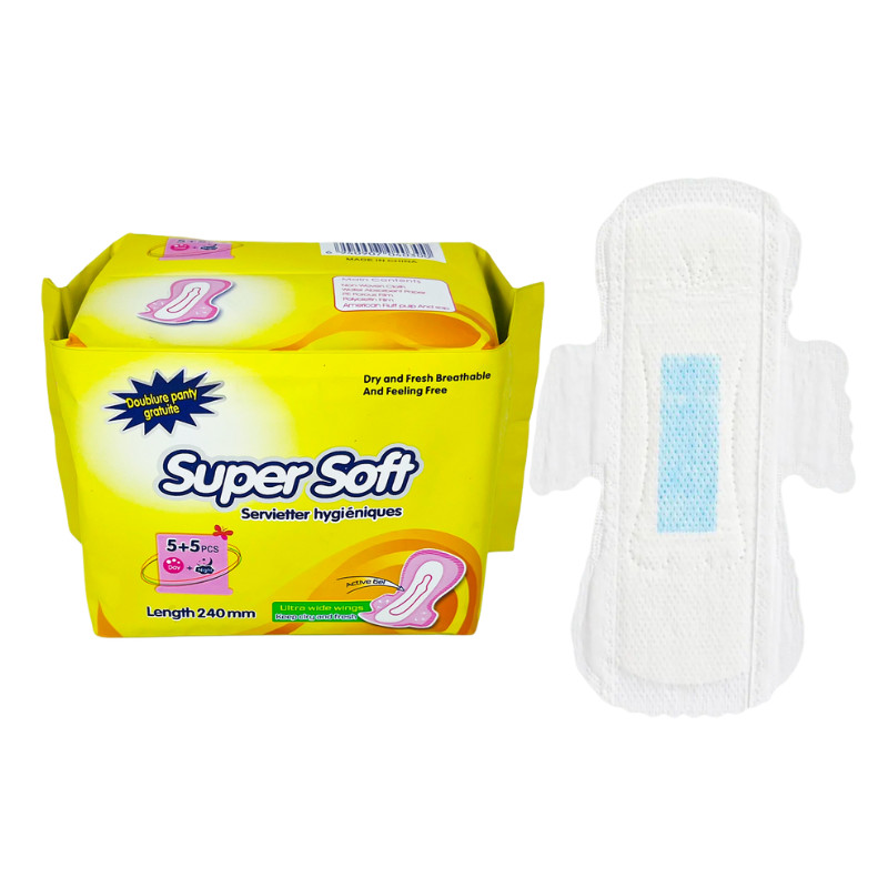 Female Macro Care Wholesale Manufacturing Cotton Anion Sanitary Napkins Sanitary Pad Women With Negative Ion