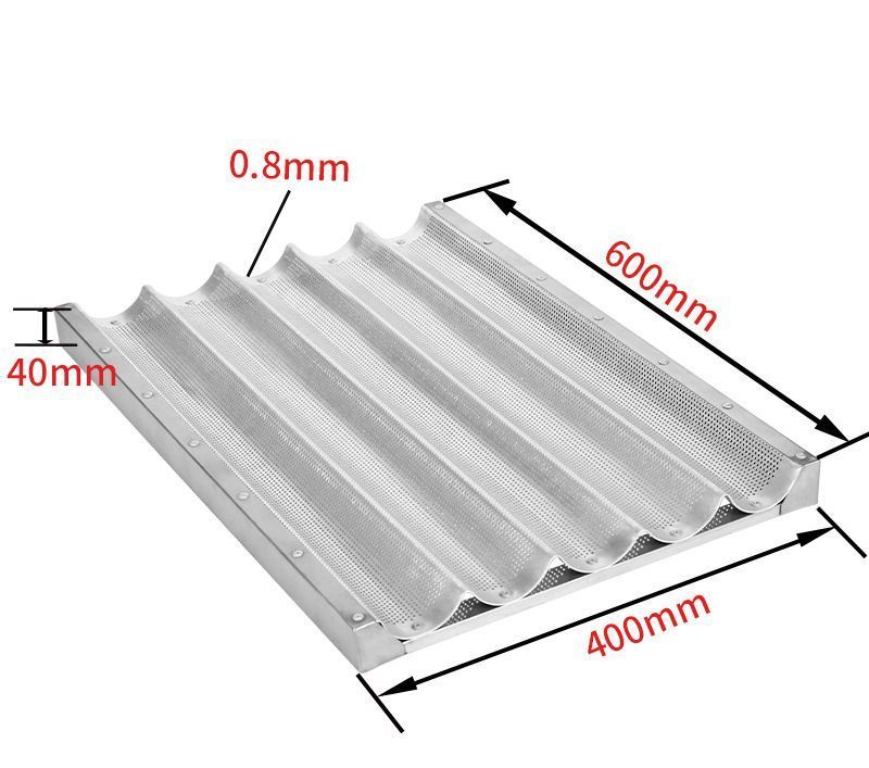 Versatile French Bread Baking Pan Tray for Various Sizes in Stock