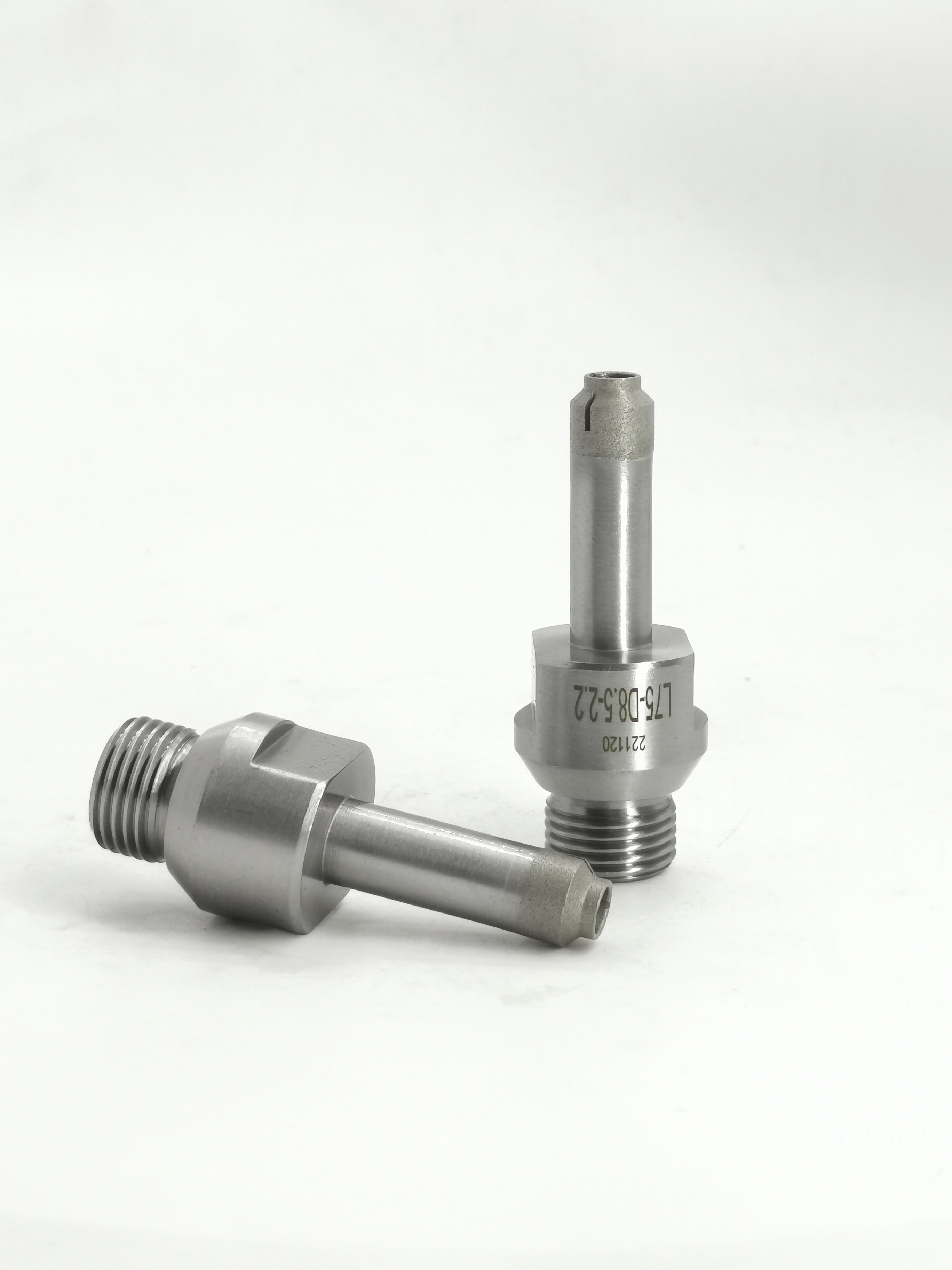 Integral Sintered Glass Drill Bits for coring and chamfering