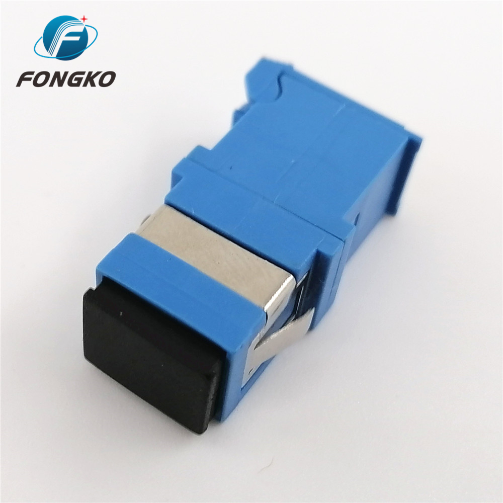 100% New SC/UPC Simplex Optical Adapter With Auto Shutter SM SC Fiber Optic Adapter