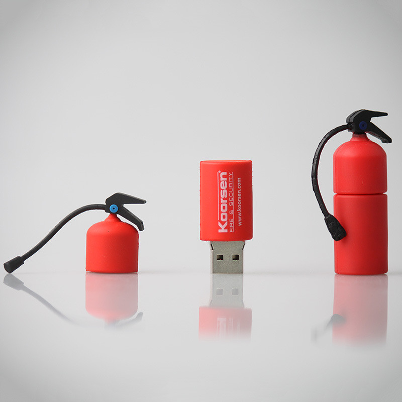 Fire extinguisher 4G USB2.0 drive logo customized cheap promotion gift