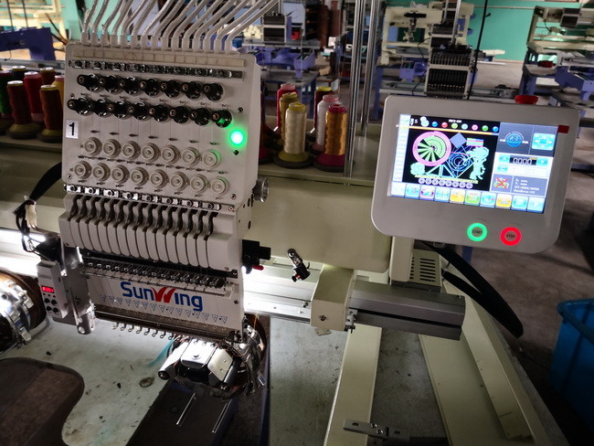 Multi - Languages Two Head Embroidery Machine For Hat Max Speed 1200rpm