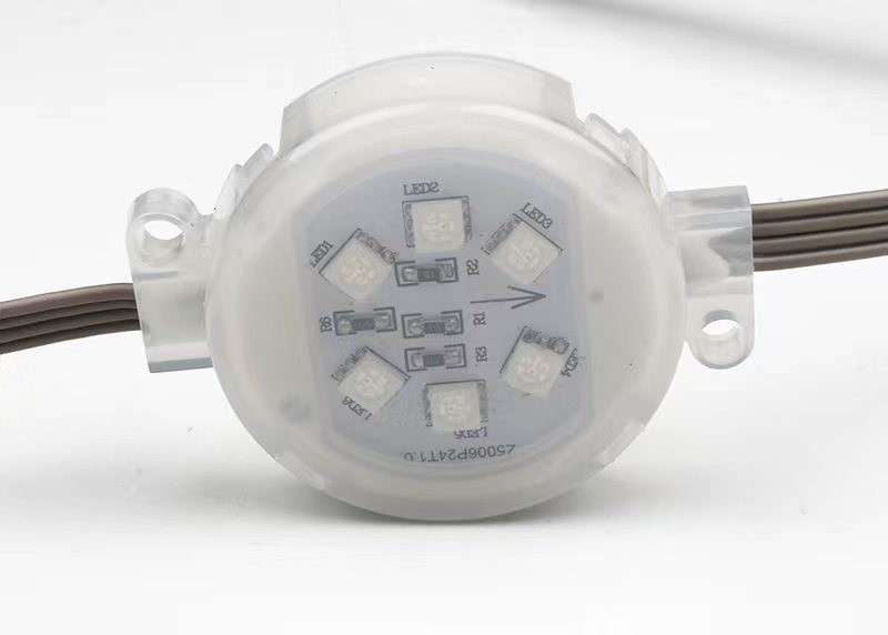 Transparent Crystal RGB LED Pixel Ball Flexible Soft 3D LED Point Light Source