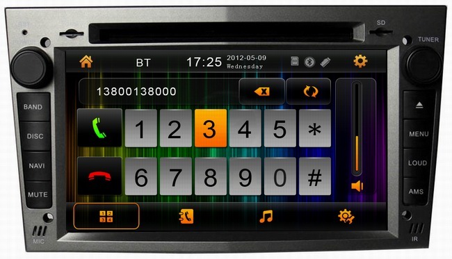 Ouchuangbo Remote Control 6.95 inch Opel Vectra 2005-2008 Sat Nav Car Stereo Autoradio HD Navigation OCB-6959