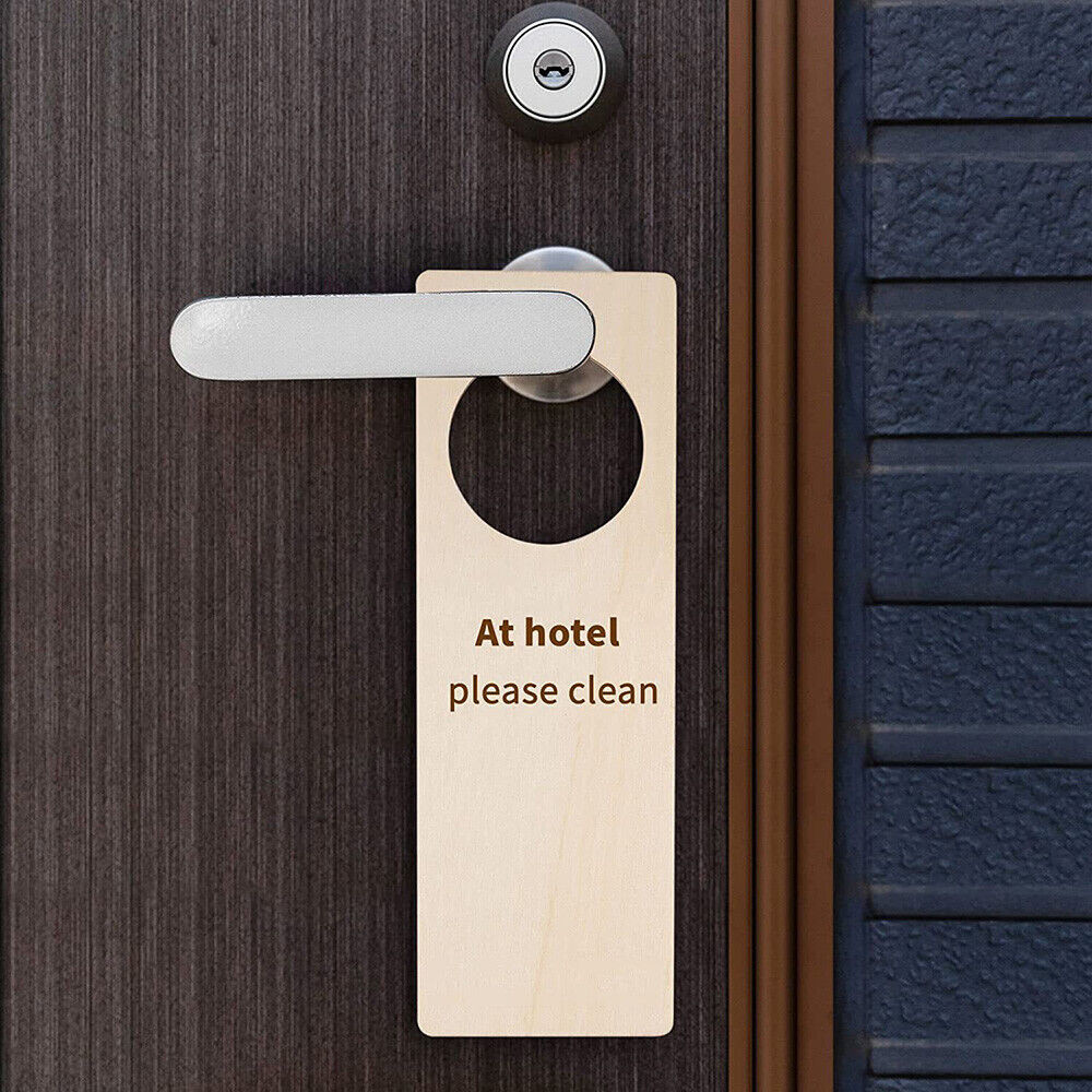 Engraving Custom DIY Wooden Door Hanging Made From Wood Chips