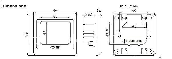 Thermoregulator Touch Screen Heating Thermostat for Floor Heating System
