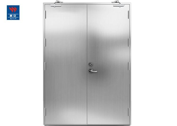 Stainless Steel Fire Rated Double Swing Door Reinforced Security Door