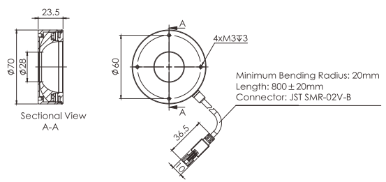 24V 0.6W / 1.1W Machine Vision Ring Light Uniform Illumination For Parts Alignment