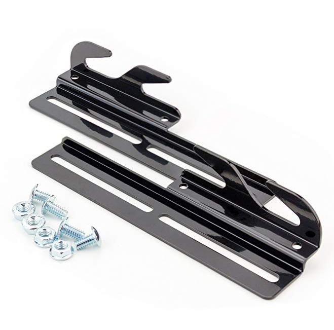 4U Vertical Mounting Rack With Rail Of Network Cabinet In Black Powder Coated Finish