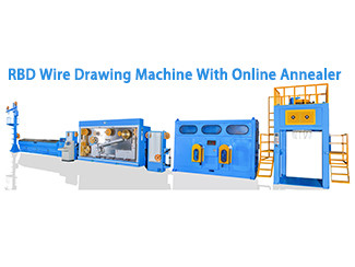 Continuous Annealing Medium Fine Wire Drawing Machine For 0.17 To 0.7 Mm