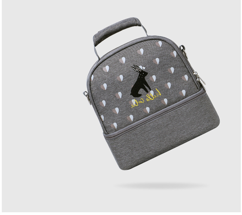 Adjustable Shoulder L24cm Food Cooler Bag for Children