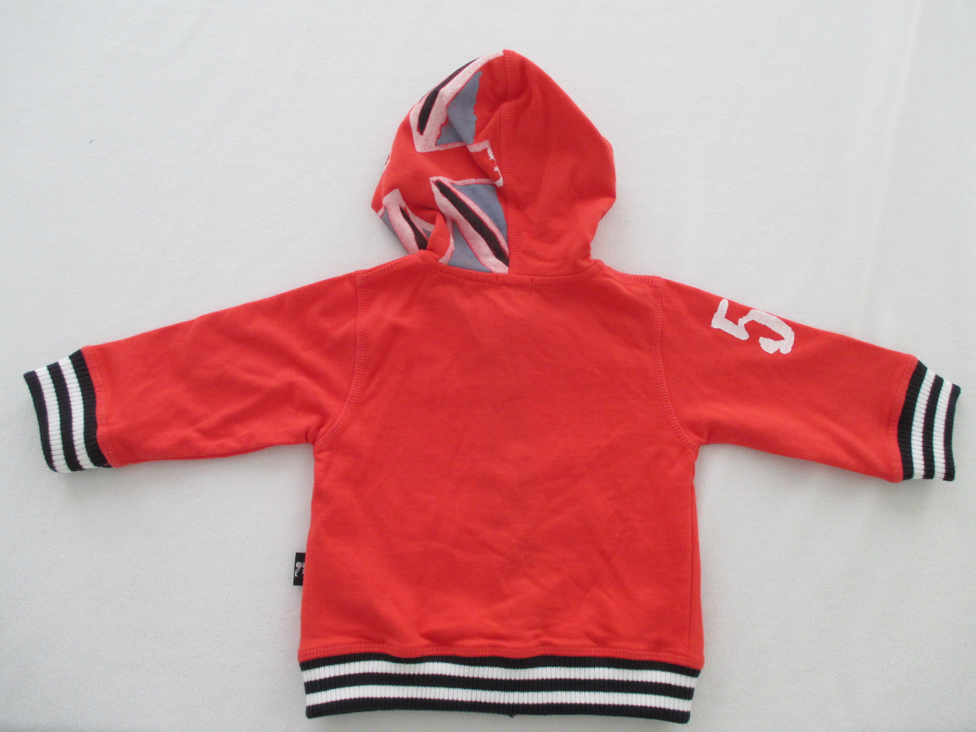 Autumn Red Cute Baby Boy Jackets Long Sleeve Cotton Fleece Hooded
