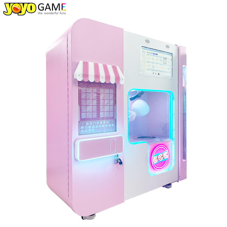 Full Automatically Small Flower Sugar Cotton Candy Vending Machine to Make Cotton Candy