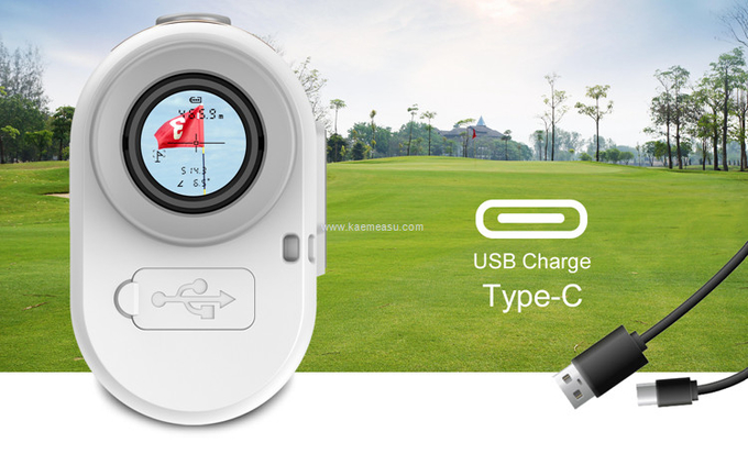 kaemeasu Mini Laser Rangefinder Rechargeable Golf Range Finder With Magnetic Adsorption MA800